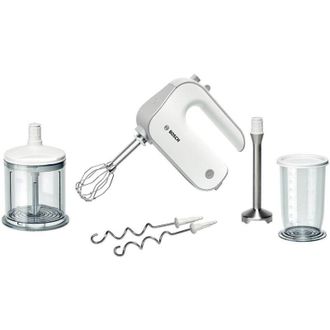 Bosch Batidora Reposteria Bosch Mfq4080 - 500w - 5 Velocidades+turbo - 2 Varillas+2 Garfios Amasadores - Picador - Baso De Mezclas - Empu&ntilde;adura Ergon&oacute;mica