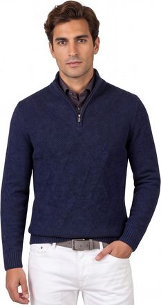 Scotland Blue trui effen navy