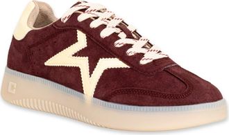 Shushop Peaches Sneaker in Dark Red Suede at Nordstrom, Size 6.5
