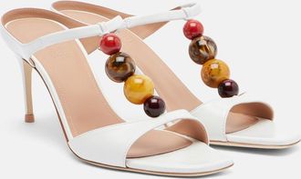 Malone Souliers Lena embellished leather mules