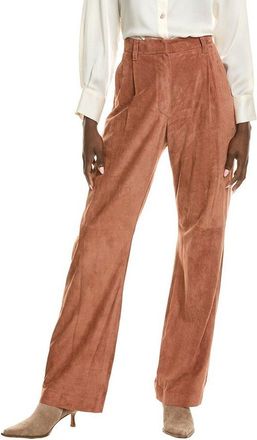 Brunello Cucinelli Rust Wide-Leg Trousers, Brand Size 42 (Us Size 8), Size 8