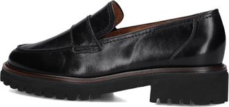 Paul Green Schoenen, Dames, Zwart, 40 EU, Wol, Elegante Zwarte Loafers Model 2683