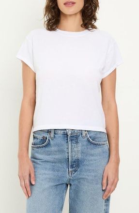 Michael Stars Grayson Chopped Crewneck T-Shirt in White at Nordstrom