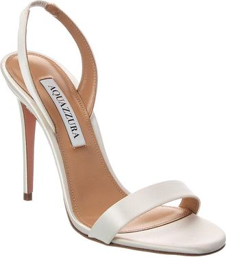 Aquazzura So Nude 105 Satin Slingback Sandal