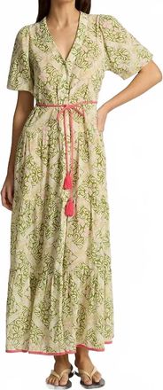 Hannah Art Wear Anyeta Maxi Dress In Green