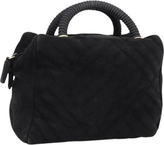 Prada Pre-owned Vintage Hand Bag - Dames - Vintage Handtas - Zwart - ONE Size - Su&egrave;de - Vintage