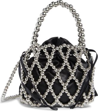 BCBGeneration Beaded Cage Mini Bag in Black at Nordstrom Rack