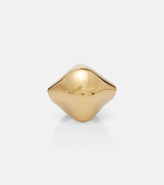 Khaite Lotus 18kt gold-plated ring