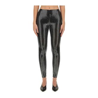 Isabel Marant Isabel Marant, Leggings, female, Black, Size: XS Embellished High-Waisted Leggings