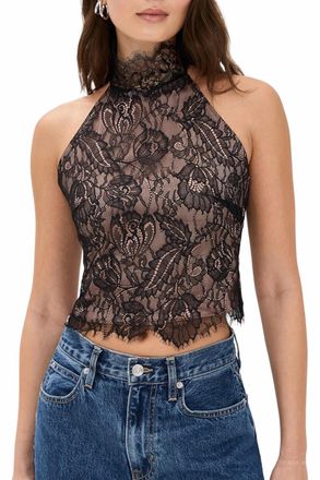 Retrof&ecirc;te Cyrene Lace Blouse In Black