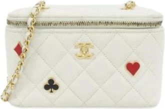 Chanel Pre-owned Caviar Skin Shoulder Bag - Dames - Vintage Mini Tas - Wit - ONE Size - Leer - Vintage