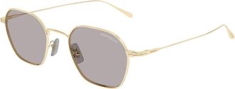 Montblanc Mb 0472S Zonnebrillen - Heren - Zonnebrillen - Geel - 50 MM - Accessoires