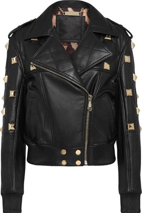 Philipp Plein Leather Bomber