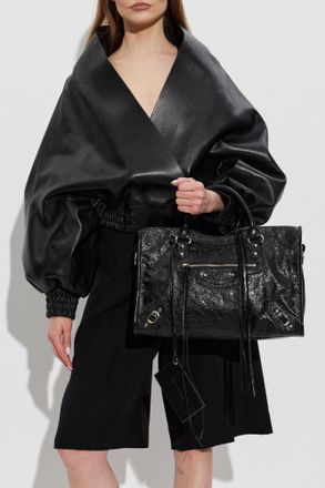 Balenciaga Le City Medium Bag, Womens, Black