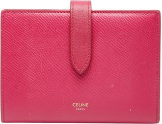 Celine Pink Leather Wallet (Bi-Fold) (Pre-Owned)