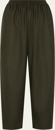 Eskandar Longer Japanese Trousers With Ankle Slits