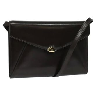 Bally Tweedehands leren schoudertassen - Dames - Pre-owned - Bruin - Maat: ONE Size Leer