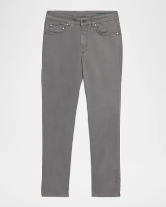 Boglioli Men & apos;s Slim Straight-Leg Cotton-Blend Five-Pocket Pants