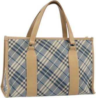 Burberry Pre-owned Handbags, female, Blue, Size: ONE SIZE Pre-owned Vintage Handbag