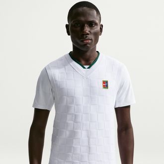 Nike Mens Court Slam Tennis Sweater Vest in White | IF1929-100