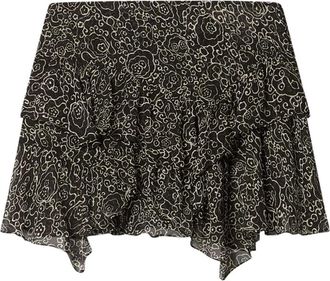 Isabel Marant Short Skirts, female, Black, Size: 2XS Short Skirt
