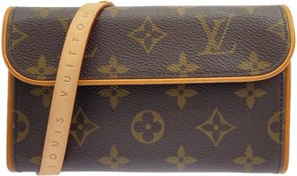 Louis Vuitton Marron Coated Canvas Fanny Pack Pochette (Pre-Owned)