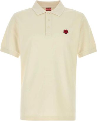 Kenzo Boke Flower Slim Polo - Heren - Polos - Wit - XL - Katoen - Tops