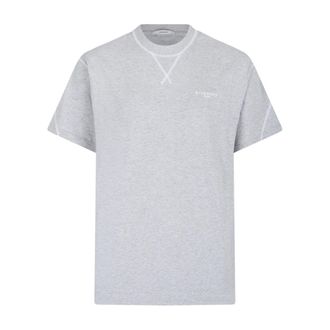 Givenchy Tops, Heren, Grijs, M, Katoen, Couture Seam T-Shirt