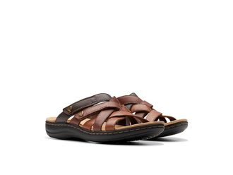 Clarks Laurieann Bali Womens Sandals Brown Combi : 8.5 B - Medium, Leather/Rubber