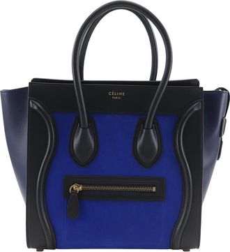 Celine Pre-owned Celine Micro Tricolor Nubuck and Calfskin Luggage Tote Ladies TYL7F10BPYP07VGL