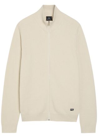 Paul Smith Waffle-knit Cotton Cardigan - Ecru - XL