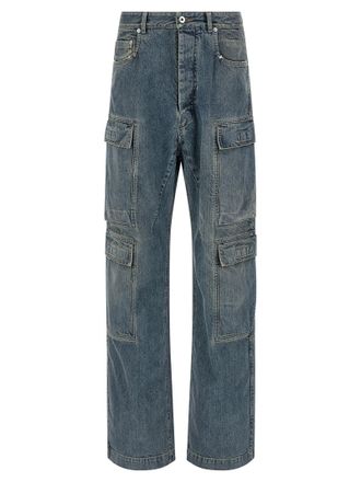Rick Owens Mens Double Cargo Jeans