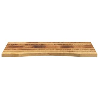 Berkfield Home Beautiful Desk Top with Curve 100x60x2.5 cm Solid Wood Rough Mango in Brown