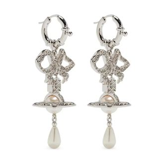 Vivienne Westwood Rigoberta Pareloorbellen - Dames - Oorbellen - Grijs - ONE Size - Accessoires
