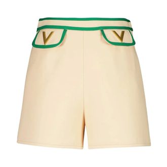 Valentino Garavani Mujer, Pantalones cortos, Beige, Talla: S