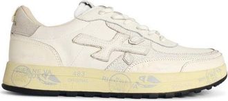 Premiata Nous 7738 White Leather Blend Sneakers