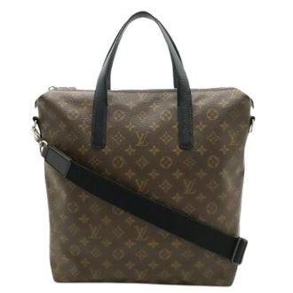 Louis Vuitton Pre-owned Monogram Macassar Kitan 2Way Tote Bag - Heren - Pre-owned - Bruin - Maat: ONE Size Leer