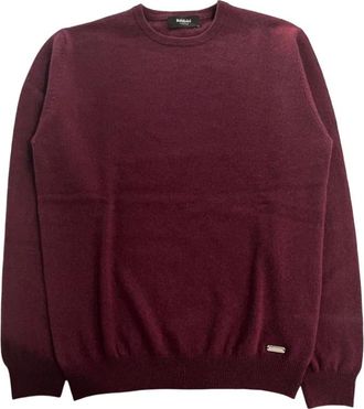 Baldinini Kasjmieren trui met ronde hals - Heren - Truien - Rood - Maat: 2XL Kasjmier
