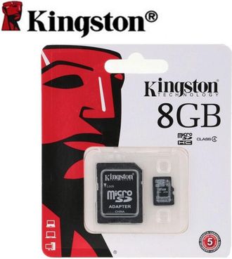Trade Shop Trade Shop - Kingston Micro Sd 8 Gb Microsd Classe 4 Sdhc Scheda Di Memoria Card Smartphone