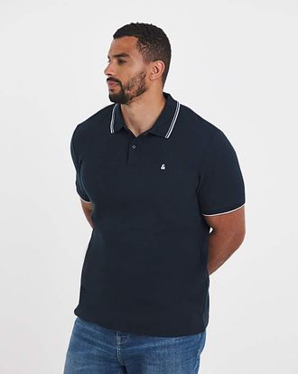 Jack & Jones Jack & Jones Austin Waffle Polo - Navy