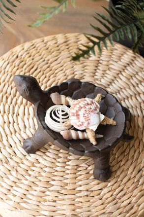 Kalalou Cast Iron Turtle Dish