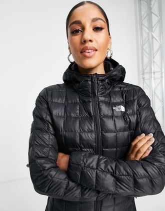 The North Face Thermoball - Giacca nera con cappuccio-Nero