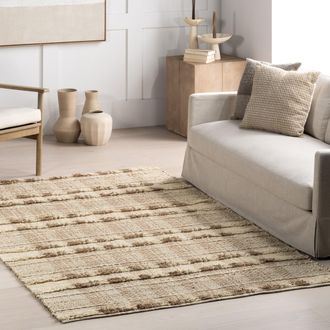 nuLOOM Blakley Textured Plaid Jute Area Rug