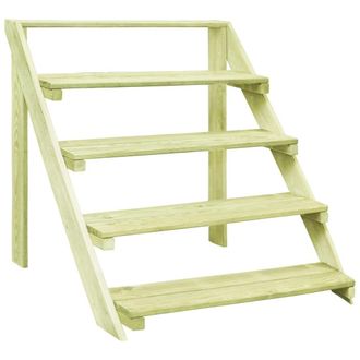 vidaXL Vidaxl - Soporte Para Plantas Madera De Pino Impregnada 80x80x80 Cm