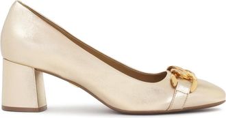 Kazar Gouden inlegzool comfort pumps - Dames - Pumps - Geel - 36 EU - Leer - Schoenen