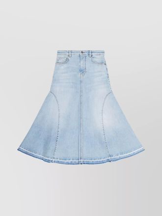 Ganni denim skirt in organic cotton