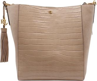 Ralph Lauren Lauren schoudertas Adley - U- PAR - Dames - Shoppers - Bruin - ONE Size - Leer - Tassen