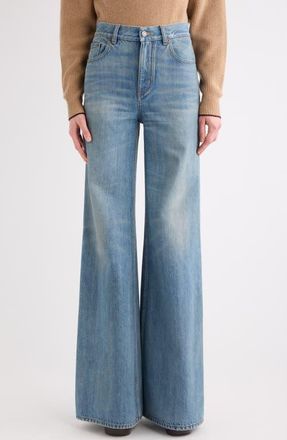 Chlo&eacute; High Waist Flare Jeans in Pacific Coast at Nordstrom, Size 25