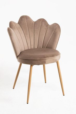 Regalos Miguel Sillas Comedor - Silla Liaka Terciopelo - Taupe
