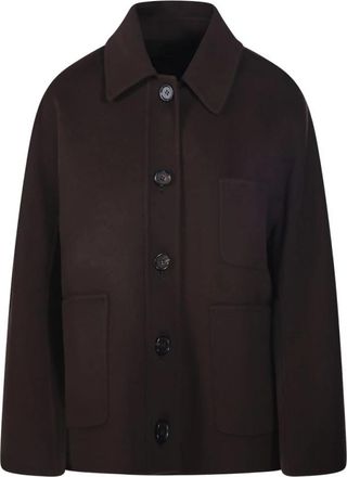 Max Mara Cloe Blazer - Dames - Zomerjassen - Bruin - 2XS - Leer - Jassen